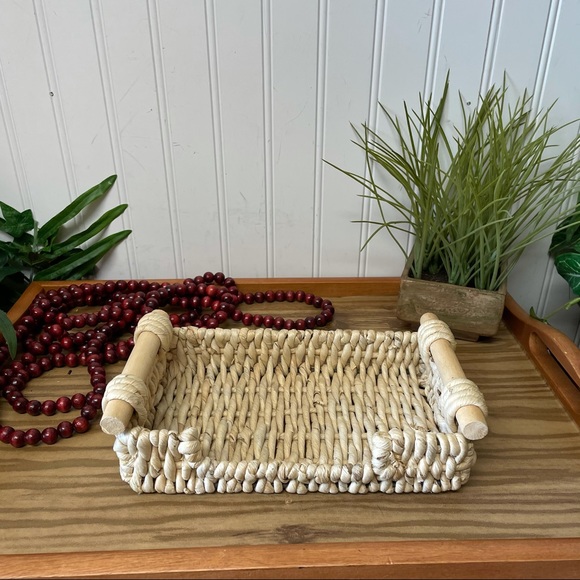 Decorative Woven BOHO Tray/Basket/Holder